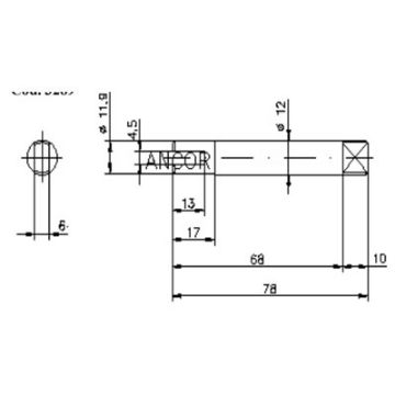 Immagine di 3289 albero pompa st 102-jh 35211-5