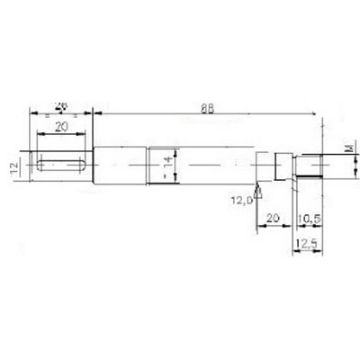 Immagine di 4779 albero pompa pmf 16 flangiata