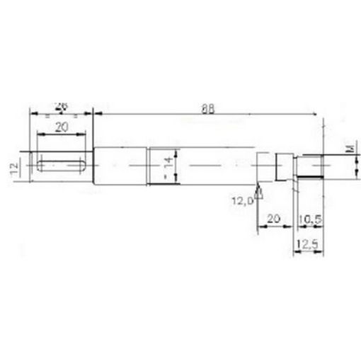 Immagine di 4779 ALBERO POMPA PMF 16 FLANGIATA