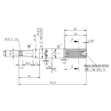 Immagine di 6509 albero pompa volvo 2040 seeger