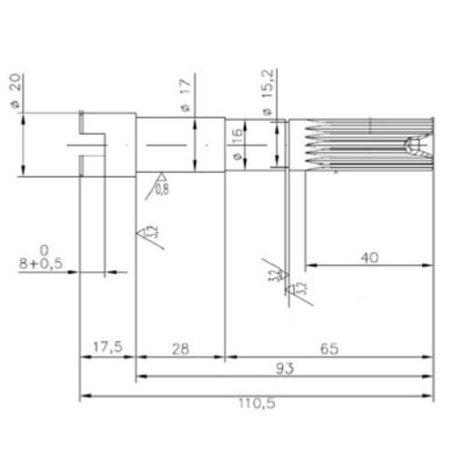 Immagine di 3553 ALBERO  POMPA JB 23430-1001