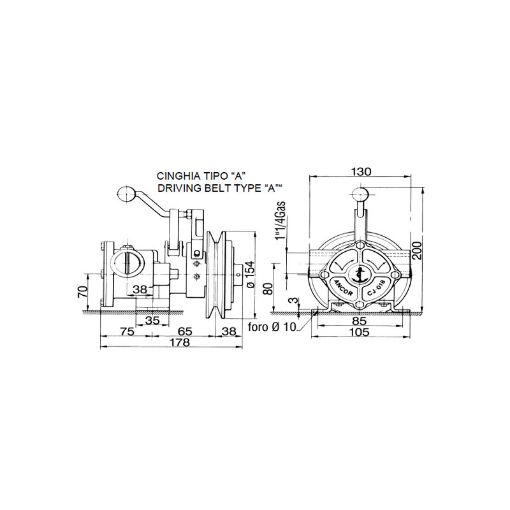 Immagine di 0127 POMPA A FRIZ. MANUALE CJ018/154