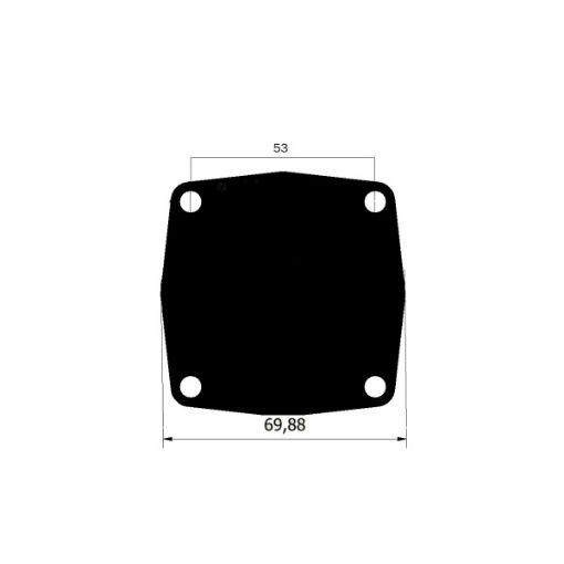 Immagine di 6644 COPERCHIO HP RETT. 4F