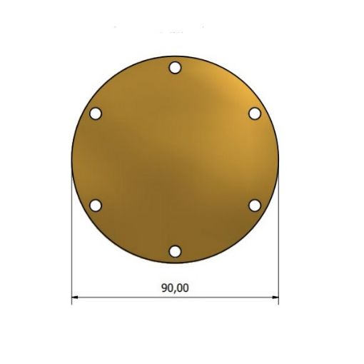 Immagine di 7344 COPERCHIO POMPA D.90 SP.4