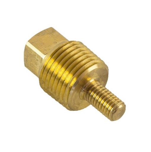 Immagine di 00714TPM Volvo Penta brass plug th.1/2'' Bspt + male thread M8 in ottone