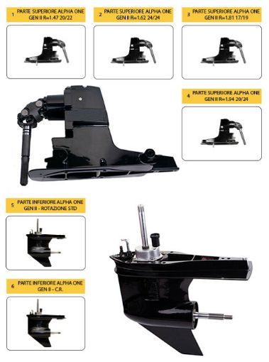 Sacchetto guarnizioni piatto piede MERCRUISER ALPHA One e Gen II