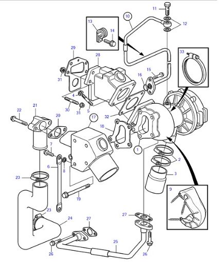 D2-75 54169865 Turbo and Exhaust Manifold - IMC