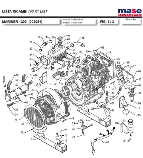 Mariner Motore Alternatore Imc