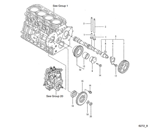 17.5EFOZD-TP6272_8-Camshaft-and-Drive-Gear
