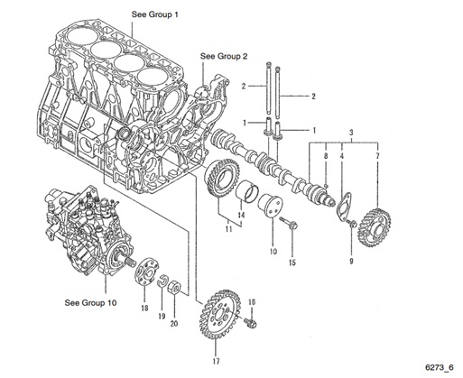 32EOZD-TP6273_6-Camshaft-and-Drive-Gear