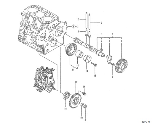 7EFOZD-TP6270_6-Camshaft-and-Drive-Gear