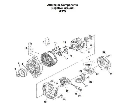 MDKBS-MDKBP/R/S-AC1-ALTERNATOR-COMPONENTS-(NEGATIVE-GROUND)-(24V)