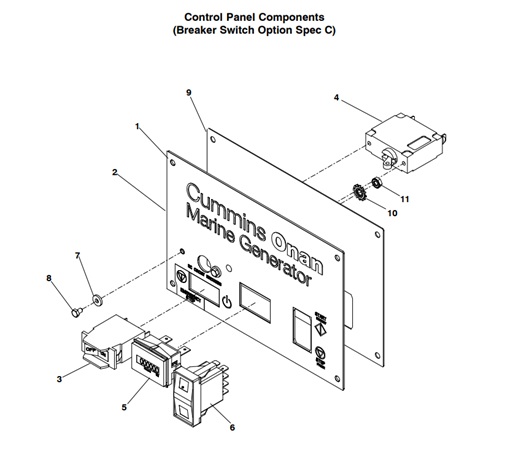 MDKBS-MDKBP/R/S-CPC3-CONTROL-PANEL-COMPONENTS-(BREAKER-SWITCH-OPTION-SPEC-C-)