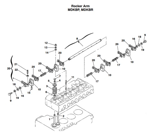 MDKBP-MDKBP/R/S-RA1-ROCKER-ARM-MDKBP,-MDKBR