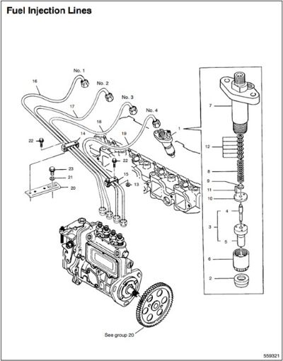 20EOZ 559321 Fuel Injection Lines - IMC