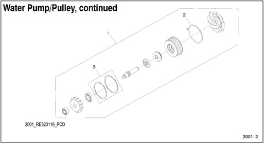 50EFOZDJ-2001-2-Water-Pump/Pulley,-continued