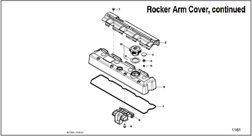 45EFOZDJ-1161-Rocker-Arm-Cover,-continued