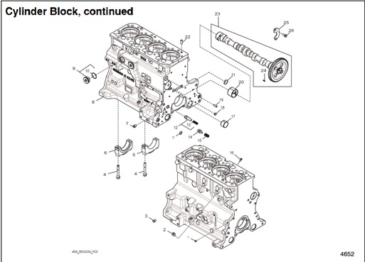 45EFOZDJ-4652-Cylinder-Block,-continued