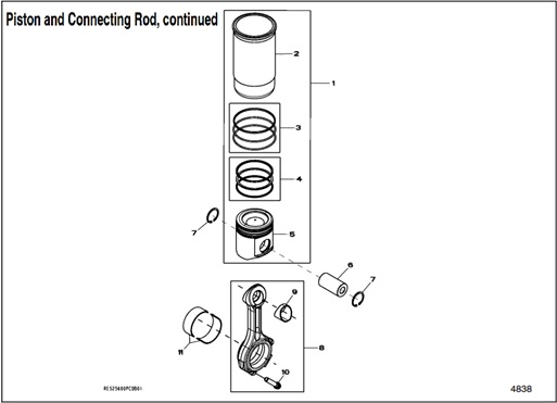 45EFOZDJ-4838-Piston-and-Connecting-Rod,-continued