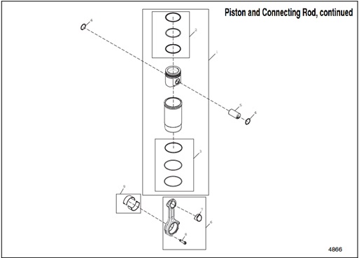 80EOZDJ-4866-Piston-and-Connecting-Rod,-continued