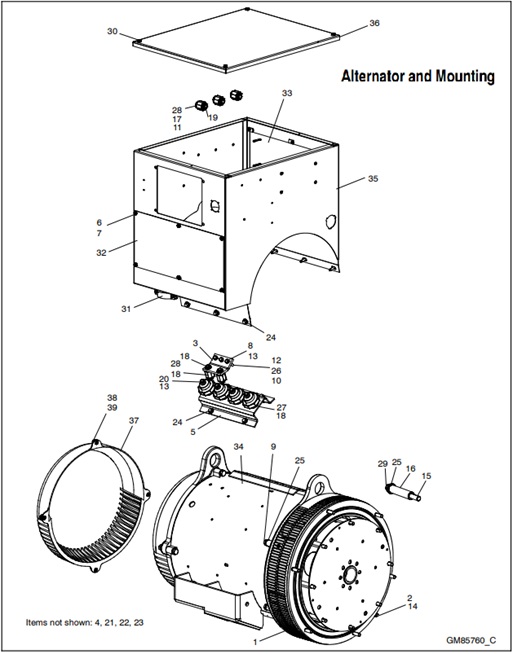 33EFOZDJ-GM85760_C-Alternator-and-Mounting,-continued