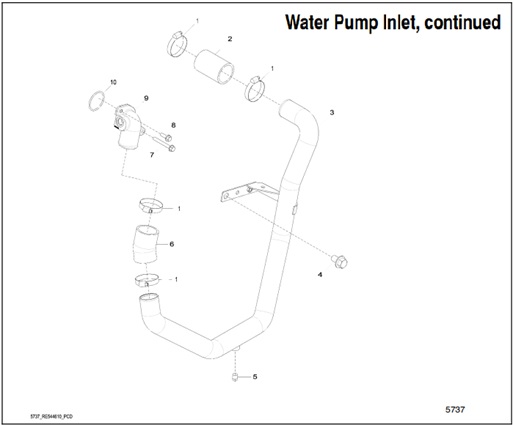 125EOZDJ-5737-Water-Pump-Inlet,-continued