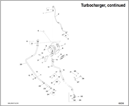 125EOZDJ-65D6-Turbocharger,-continued