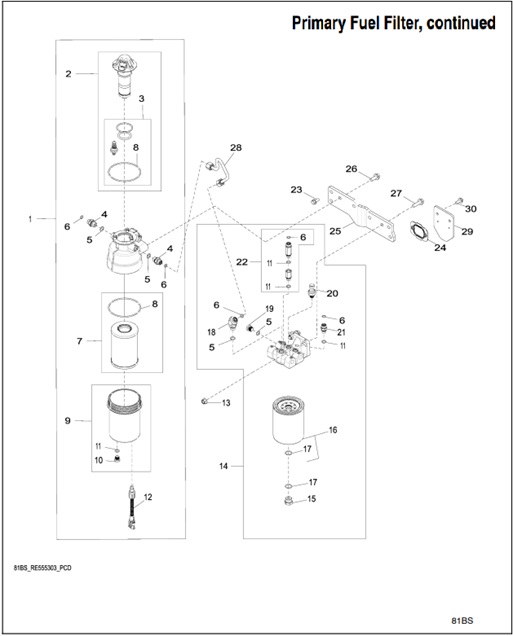 125EOZDJ-81BS-Primary-Fuel-Filter,-continued