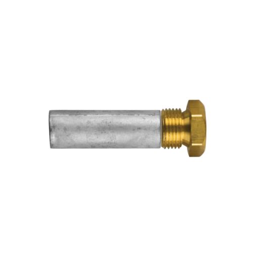 Immagine di 02060T Volkswagen marine pencil anode Ø 14 L. 40 complete with brass plug th.18