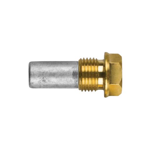 Immagine di 02100T Nanni Mercedes pencil anode Ø 10 L. 17 complete with brass plug th.16x1,