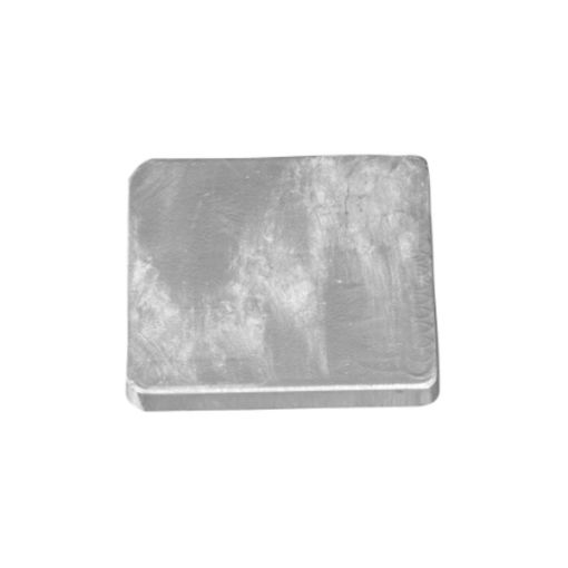 Immagine di 00210/1 Plate for Flaps SQUARE without holes 100x100 h10 in zinco