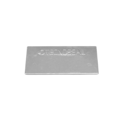 Immagine di 00250 Oval plate without strap 270x120x30 H.C.150 in zinco