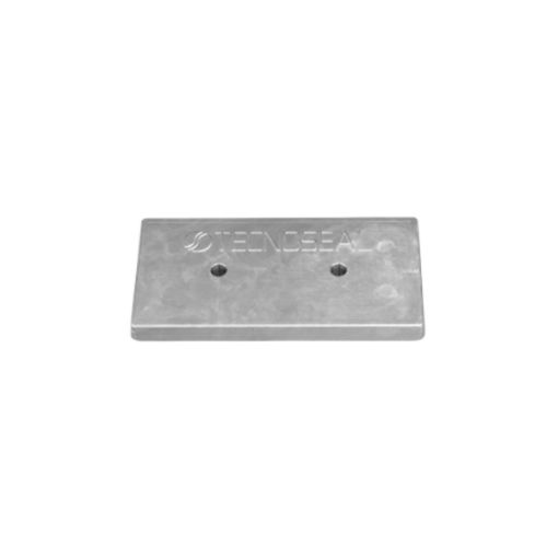 Immagine di 00255AL Bolt-on anode for Hull 300x150x26 H.C.125 in alluminio