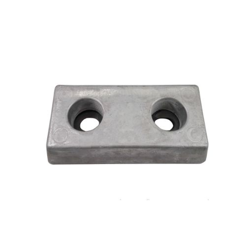 Immagine di 00262-2AL Hull Anode 200x100x50 with slotted holes in alluminio