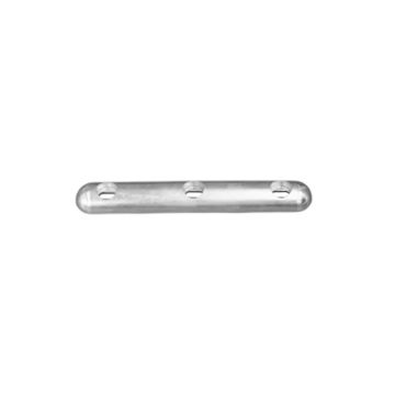 Immagine di 00268E Bolt-on anode for Hull 3holes L=400 in zinco