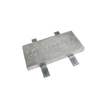 Immagine di 00341MG Weld on square anode 10kg with 2 straps in magnesio