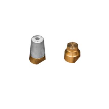 Immagine di 00410E/2 Radice out of standard exagonal prop nut (with Brass plug) thread 18x1,5