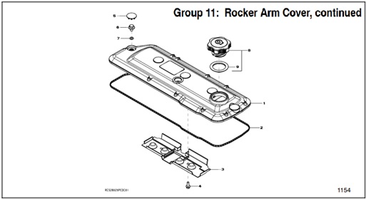 80EOZDJ-1154-Rocker-Arm-Cover,-continued