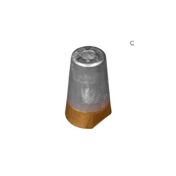 Immagine di 00411/B Beneteau propeller anode for shaft Ø30 compl w. Brass in zinco