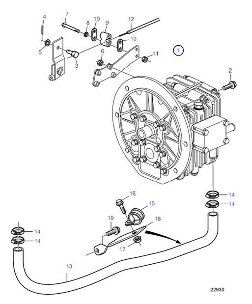 D1-30B-54170814-Connection-Kit-for-Reverse-Gear.-MS15A-B,-MS15L-B-D1-30,-D1-30B,-D1-30F