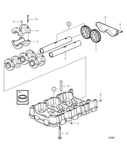 D4-180I-F-54162155-Balancer-Shaft-D4-180I-F,-D4-225A-F,-D4-225I-F,-D4-260A-F,-D4-260D-F,-D4-260I-F,-D4-300A-F,-D4-300D-F,-D4-300I-F