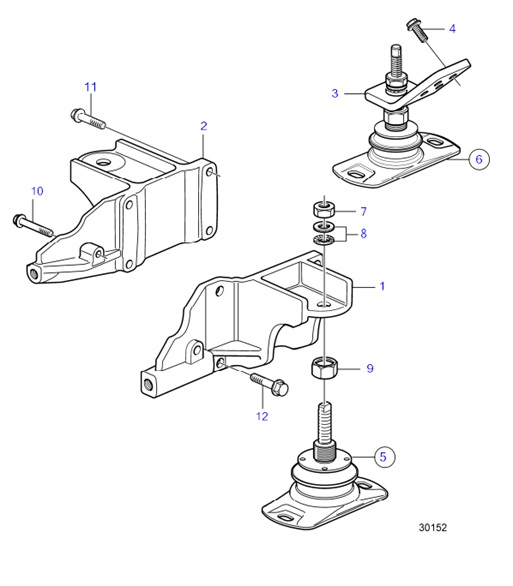 D4-180I-F-54162156-Engine-Suspension-D4-180I-F,-D4-225I-F,-D4-260D-F,-D4-260I-F,-D4-300D-F,-D4-300I-F