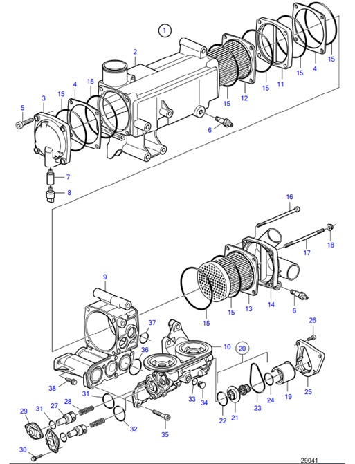 D4-300I-F-54160410-Heat-Exchanger,-Components-D4-180I-F,-D4-225A-F,-D4-225I-F,-D4-260A-F,-D4-260D-F,-D4-260I-F,-D4-300A-F,-D4-300D-F,-D4-300I-F