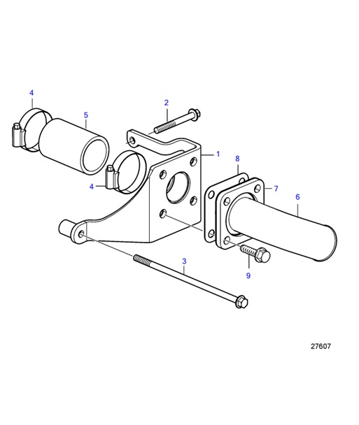 D4-180I-F-54163313-Rear-Bracket-for-External-Keel-Cooling-D4-180I-F,-D4-225I-F,-D4-260I-F,-D4-300I-F