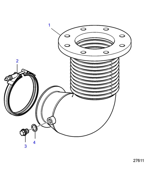 D4-180I-F-54163319-Dry-exhaust-pipe-For-External-Keel-Cooling-D4-180I-F,-D4-225I-F,-D4-260I-F,-D4-300I-F