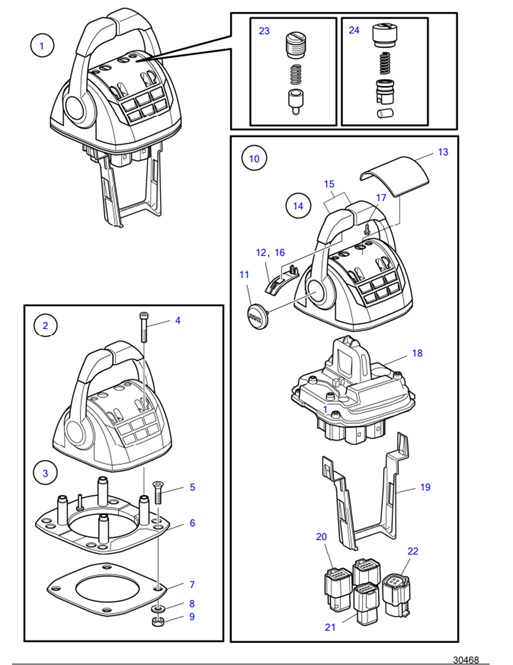 D4-180I-F-54164577-Electronic-Speed-Control,-Inboard/IPS/IS,-Twin-Installation-EVC-E2-D4-180I-F,-D4-225A-F,-D4-225I-F,-D4-260A-F,-D4-260D-F,-D4-260I-F,-D4-300A-F,-D4-300D-F,-D4-300I-F