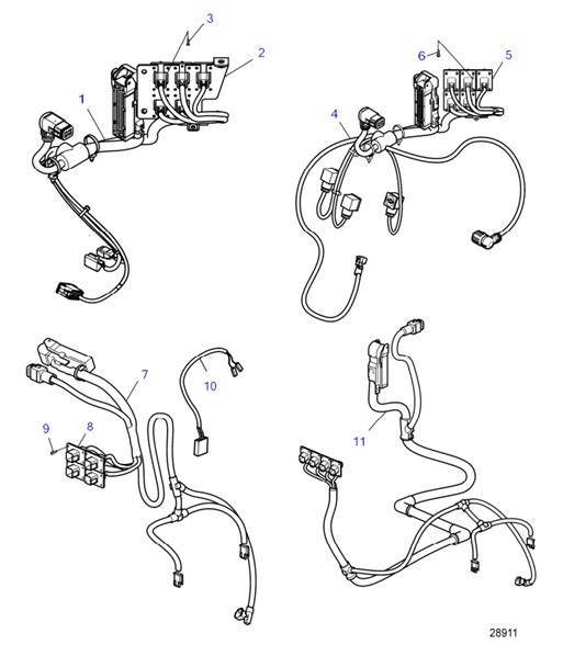 D4-180I-F-54164689-Cables,-Transmission,-Inboard-and-Revers-gear-D3,-D4/D6,-D8,-EVC-E2-D4-180I-F,-D4-225I-F,-D4-260I-F,-D4-300I-F