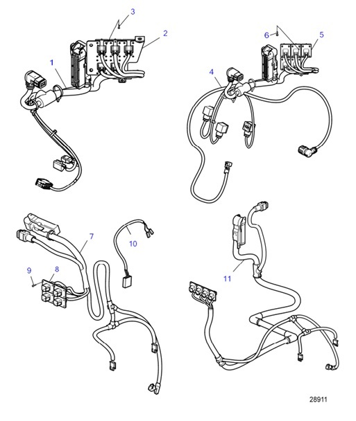 D4-180I-F-54164714-Cables,-Transmission,-Inboard-and-Revers-gear-D3,-D4/D6,-D8,-EVC-E3-D4-180I-F,-D4-225I-F,-D4-260I-F,-D4-300I-F