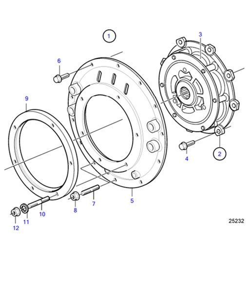 D4-180I-F-54162202-Connecting-Kit-for-Borg-Warner-SAE4-and-SAE7-D4-180I-F,-D4-225I-F,-D4-260I-F,-D4-300I-F