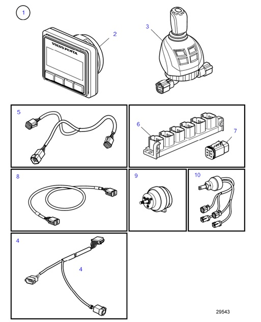 D4-180I-F-54164615-Secondary-Station,-Twin-Installation-Electronic-Steering-Inboard,-IPS-and-AQ,-EVC-E3-D4-180I-F,-D4-225A-F,-D4-225I-F,-D4-260A-F,-D4-260D-F,-D4-260I-F,-D4-300A-F,-D4-300D-F,-D4-300I-F